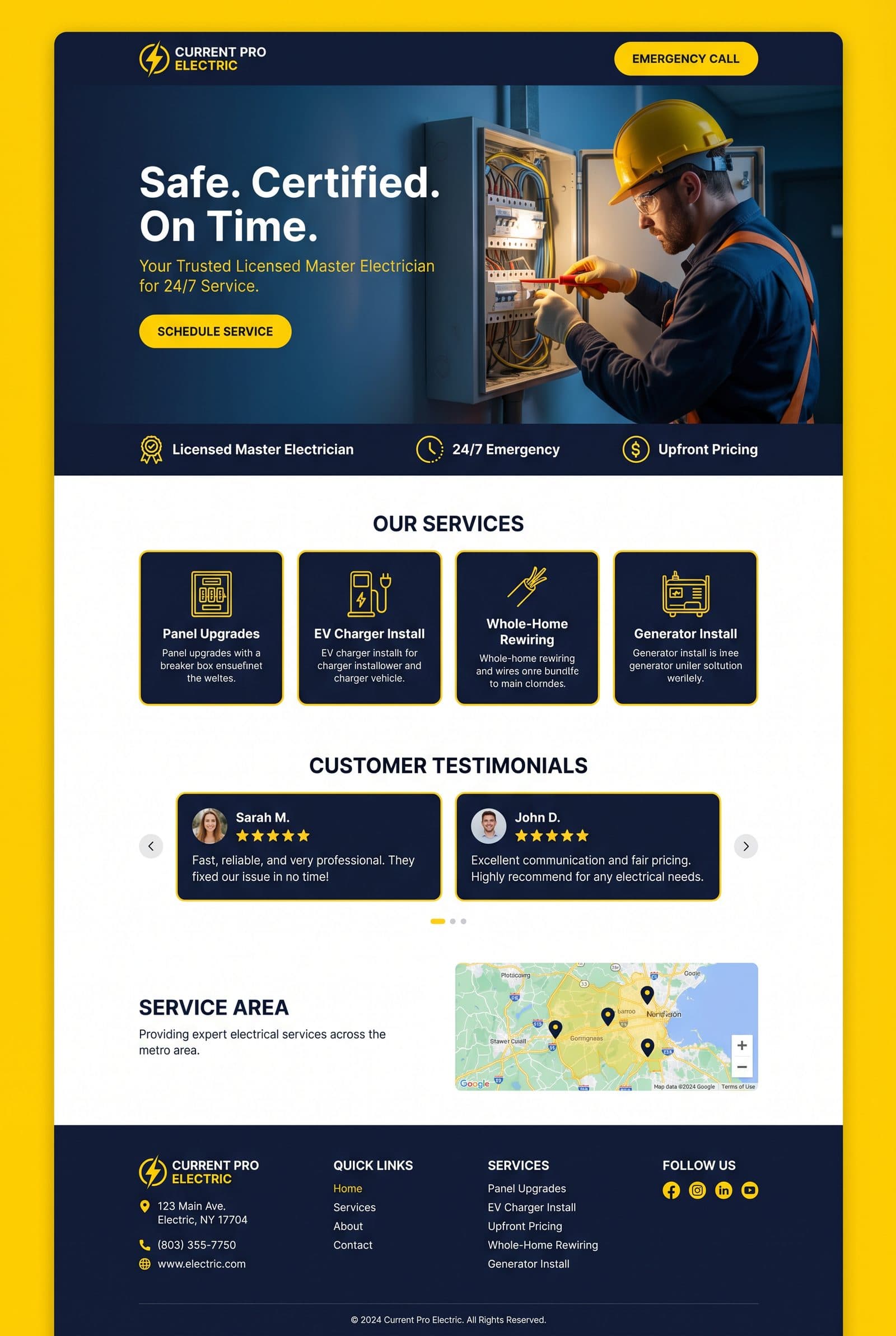 Current Pro Electric Homepage Concept