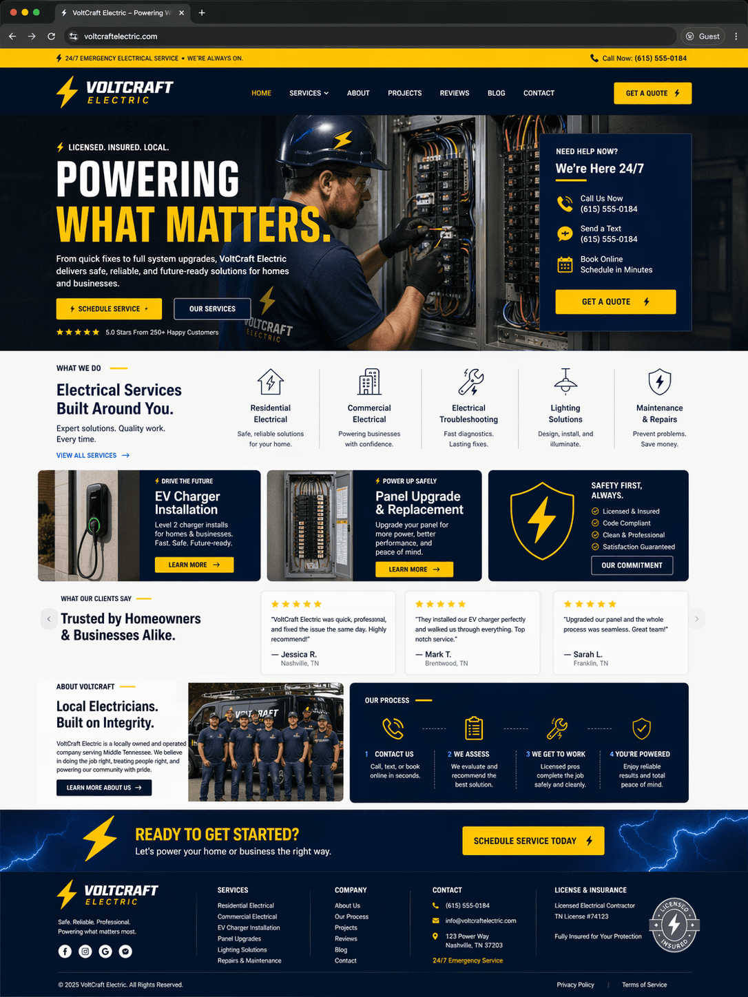 VoltCraft Electric Homepage Concept